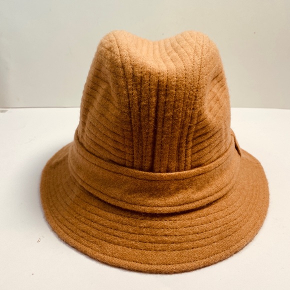 70s Unisex 100% Camel Hair Traveller Style Hat By Deerskin Trading Post - Picture 2 of 8